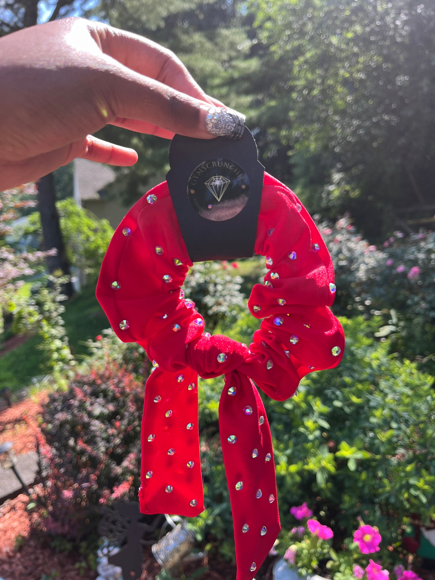 Rhinestone TailScrunchie