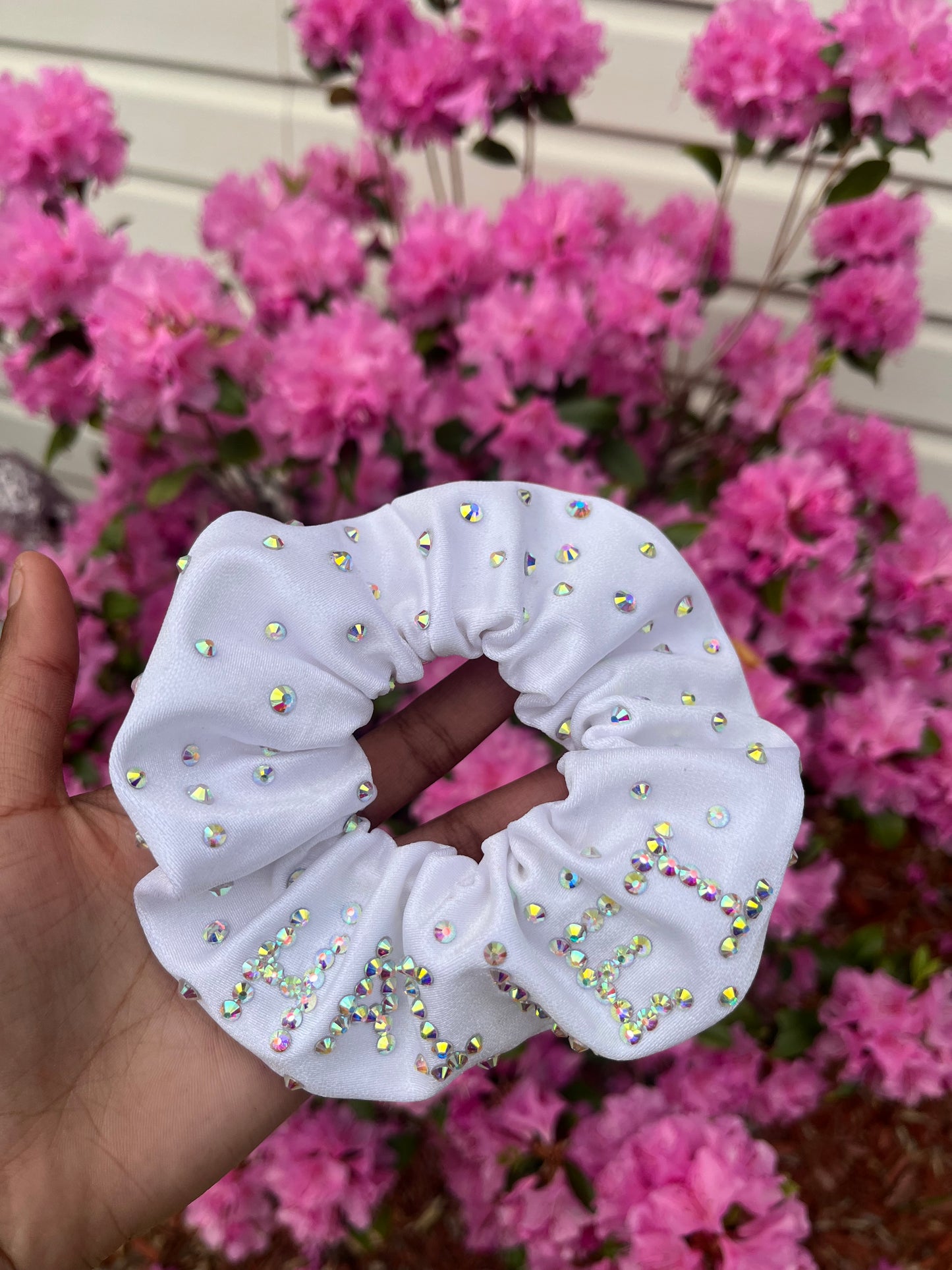 Personalized name scrunchie