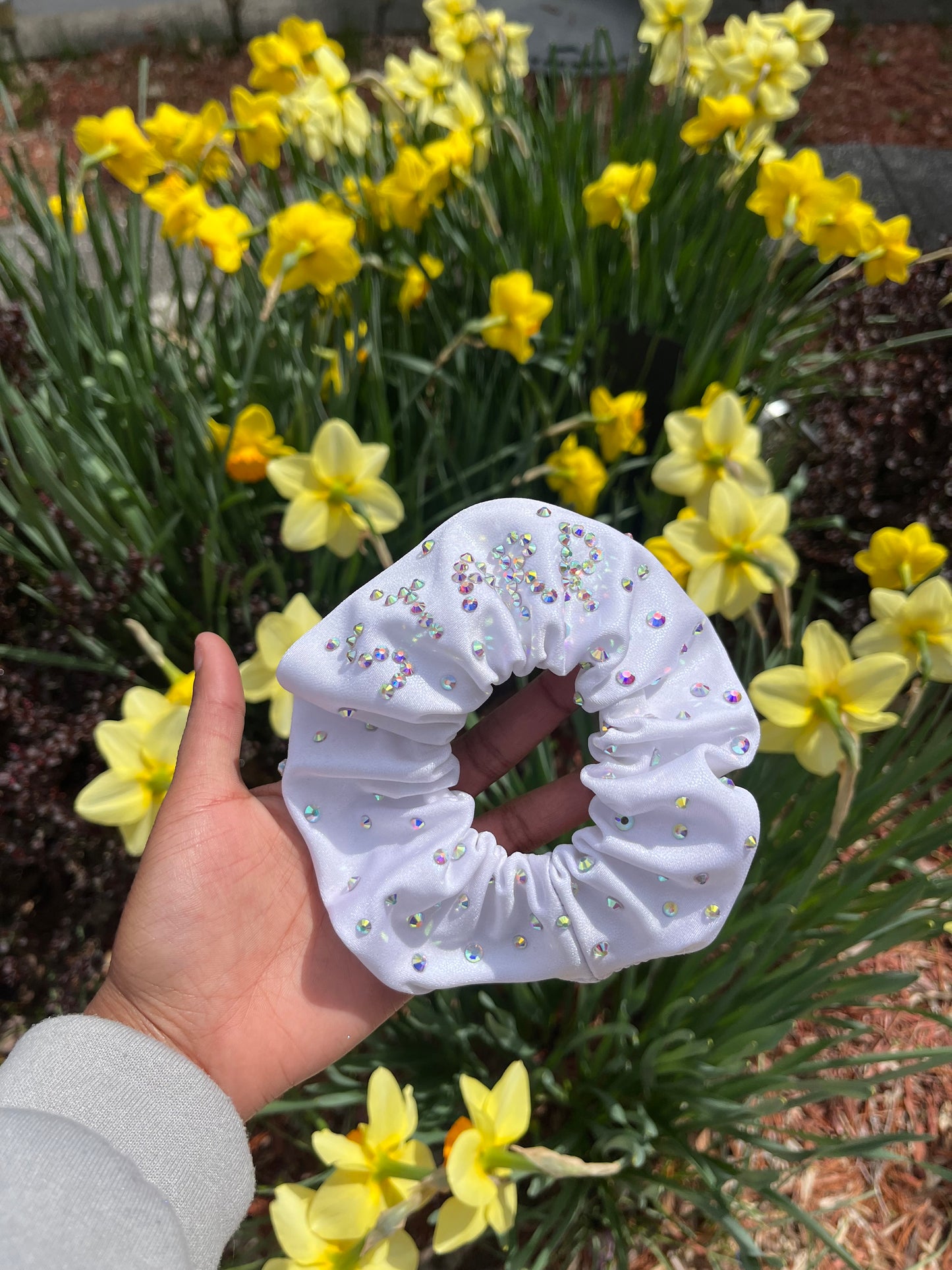 Personalized name scrunchie