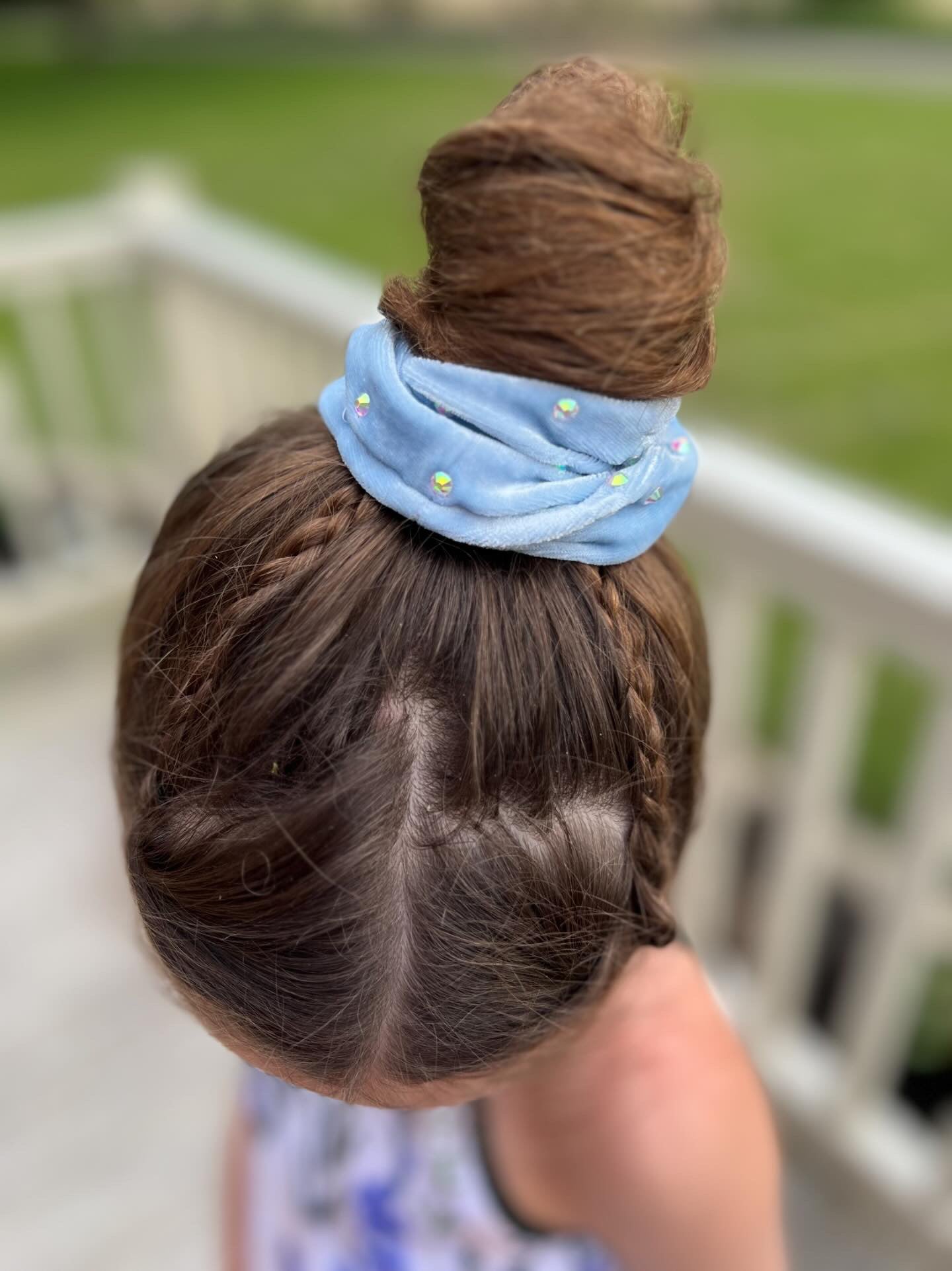 Velvet Rhinestone Scrunchie
