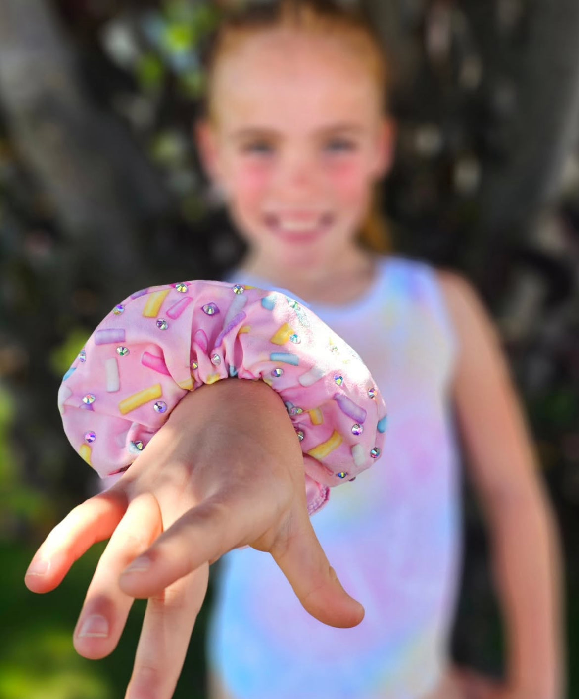 Sprinkles Rhinestone Scrunchie