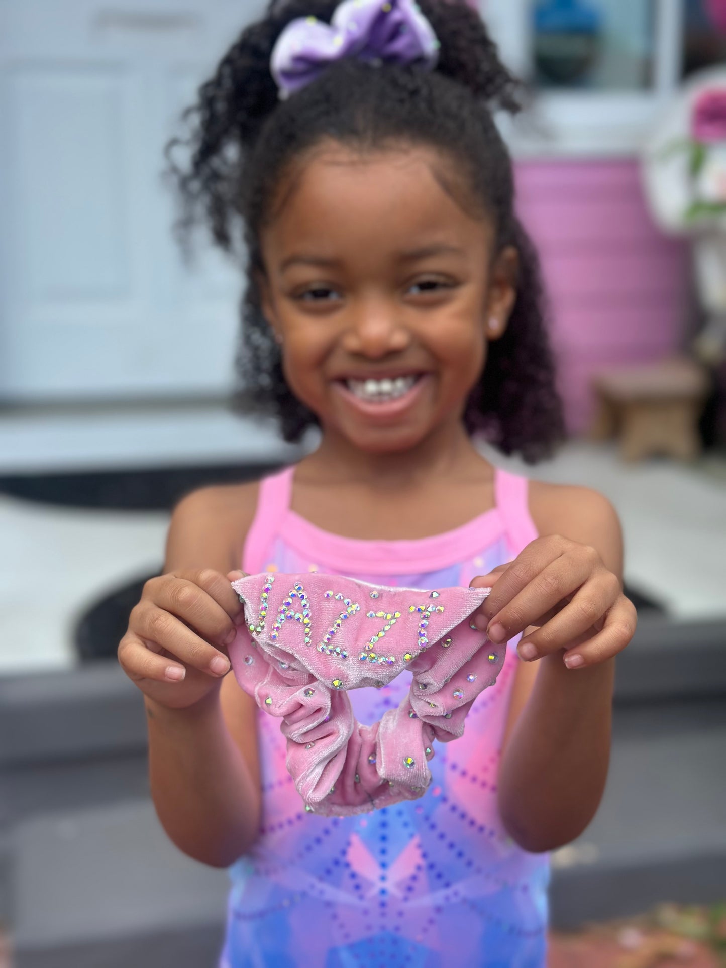 Personalized name scrunchie