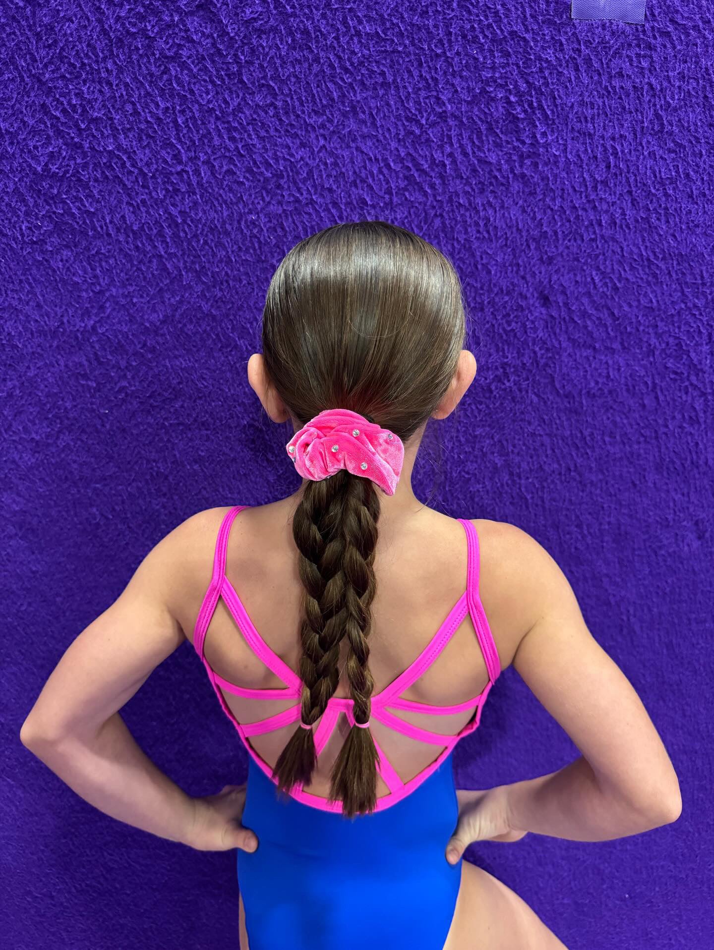 Velvet Rhinestone Scrunchie