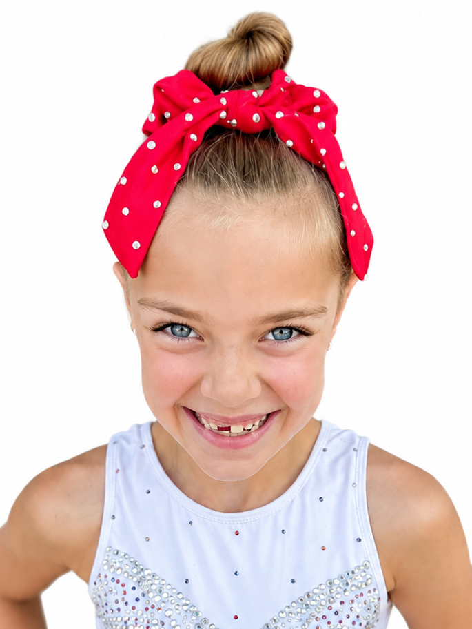 Spandex Red TailScrunchie