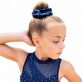 Spandex Navy Scrunchie