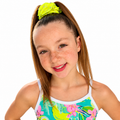 Spandex Neon Yellow Scrunchie