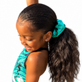 Metallic Jade Scrunchie
