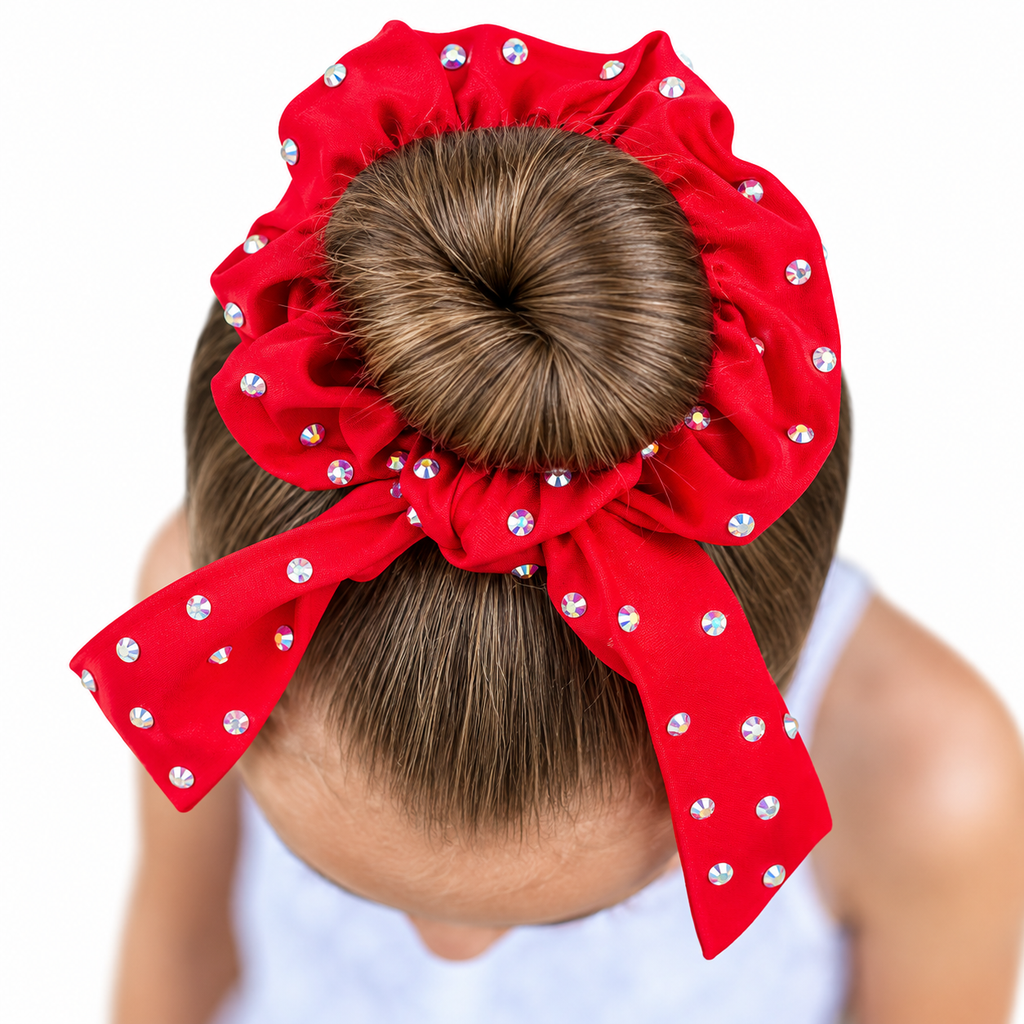 Spandex Red TailScrunchie