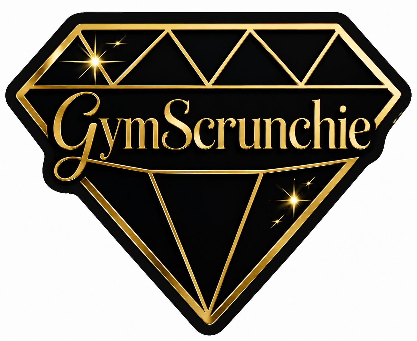 GymScrunchie Die Cut Diamond sticker