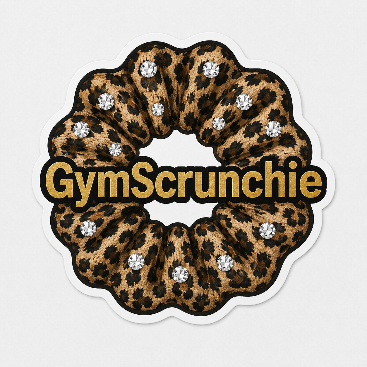 Cheetah Die cut sticker