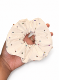 Spandex Ivory Scrunchie