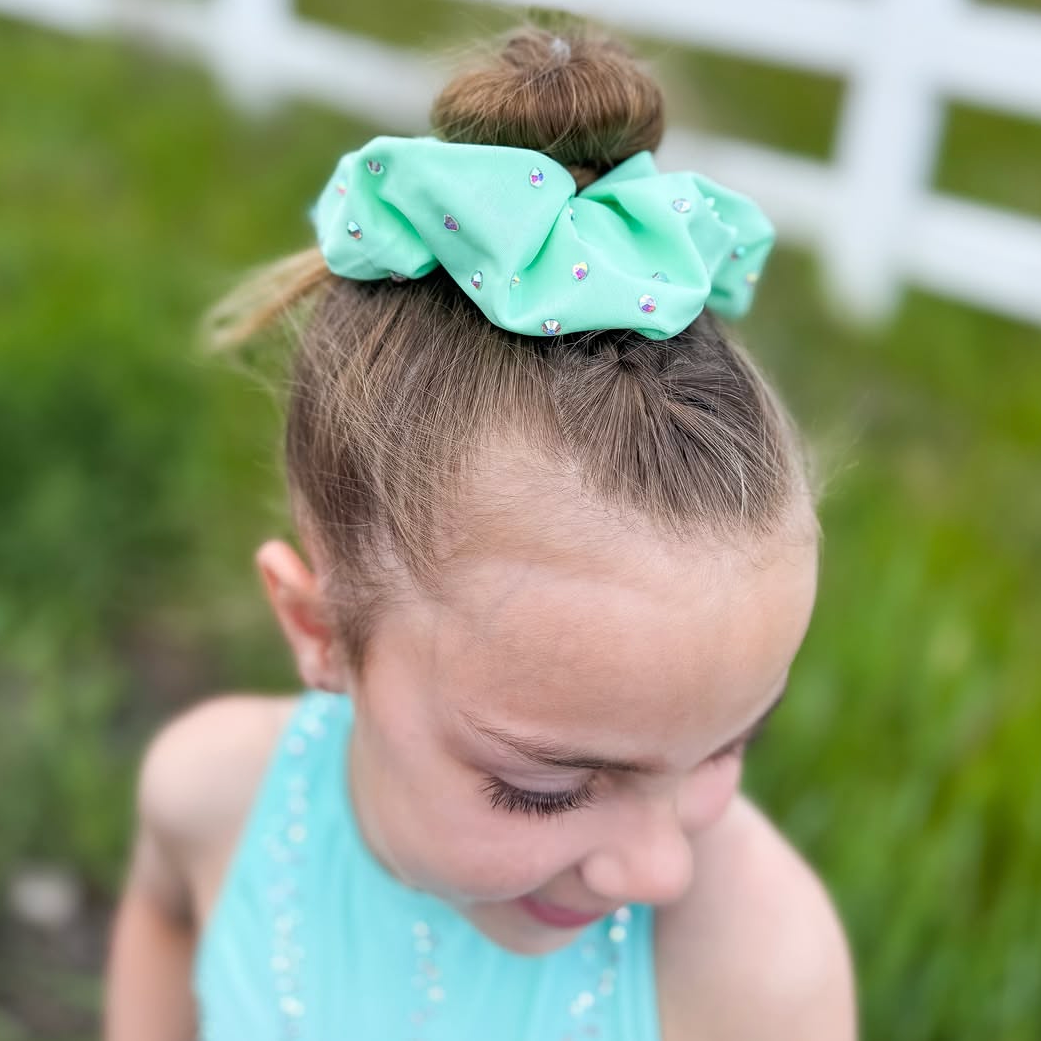 Spandex Mint Scrunchie